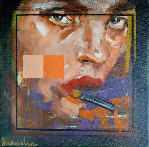 İBRAHİM TOKASLAN — “Image Layer”, 2017 "Image Layer" eseri İBRAHİM TOKASLAN tarafından 2017 yılında 25x25 cm ölçülerinde Tuval üzeri yağlı boya tekniği ile yapılmıştır.
