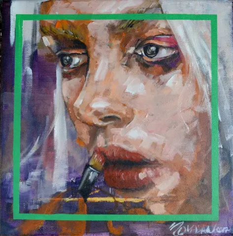 İBRAHİM TOKASLAN — “Image Layer”, 2017 "Image Layer" eseri İBRAHİM TOKASLAN tarafından 2017 yılında 25x25 cm ölçülerinde Tuval üzeri yağlı boya tekniği ile yapılmıştır.