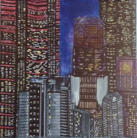 BURCU SEVİM GÖLGELİ — “isimsiz”, 2017 "isimsiz" eseri BURCU SEVİM GÖLGELİ tarafından 2017 yılında 25x25 cm ölçülerinde Tuval üzeri yağlı boya tekniği ile yapılmıştır.