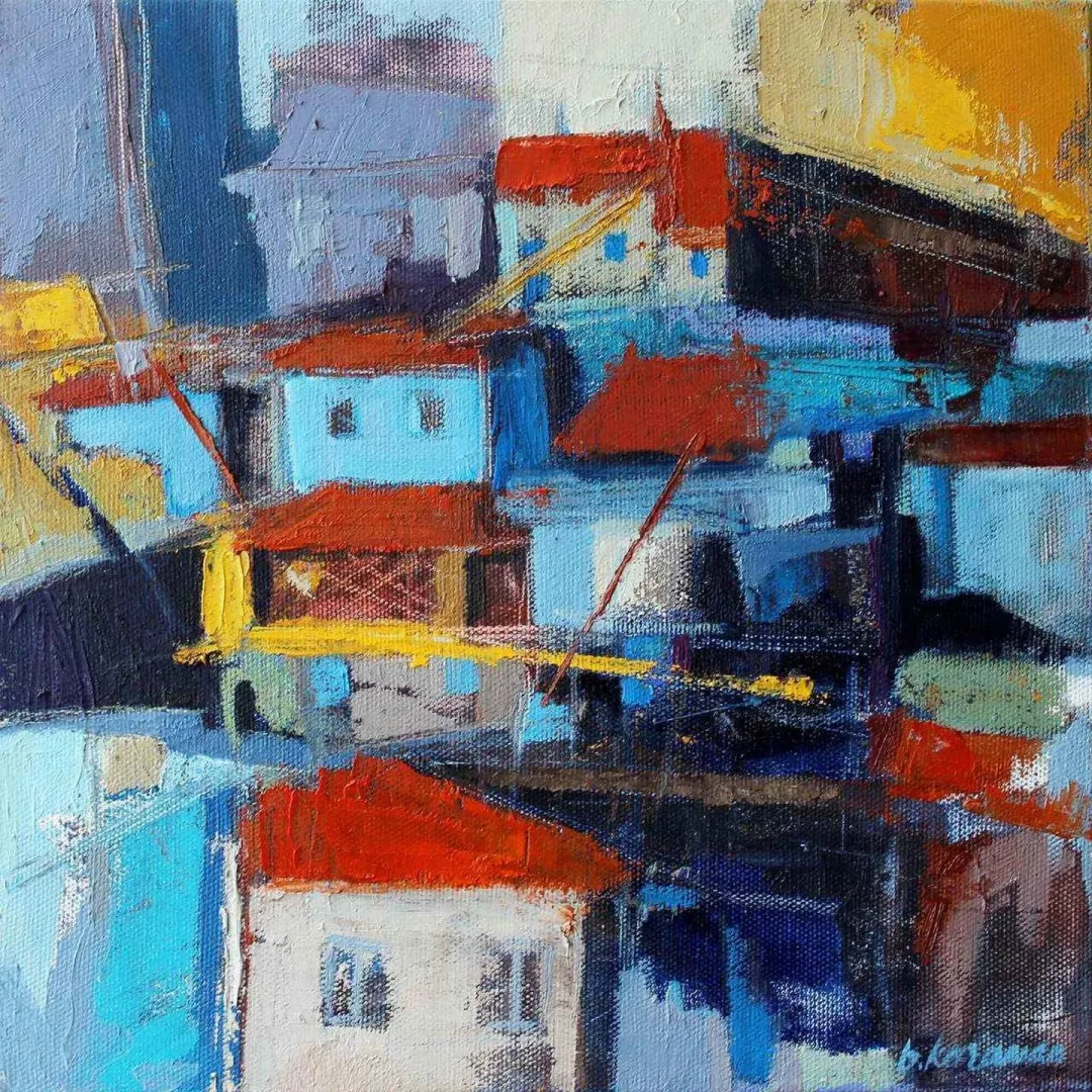 "isimsiz" eseri BAHAR KARAMAN GÜVENÇ tarafından 2017 yılında 25x25 cm ölçülerinde Tuval üzeri yağlı boya tekniği ile yapılmıştır.