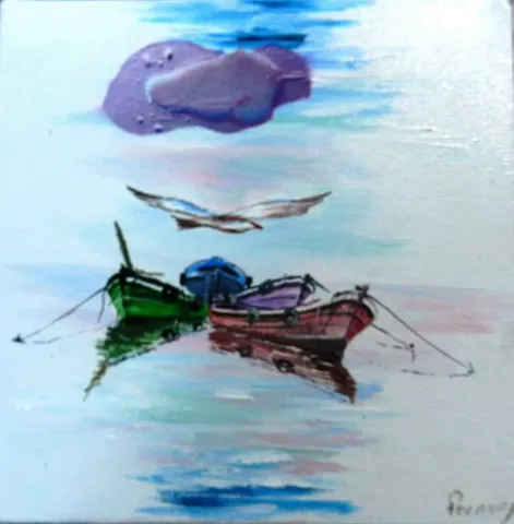 FERMAN AYDIN — “25x25”, 2017 "25x25" eseri FERMAN AYDIN tarafından 2017 yılında 25x25 cm ölçülerinde Tuval üzeri akrilik boya tekniği ile yapılmıştır.