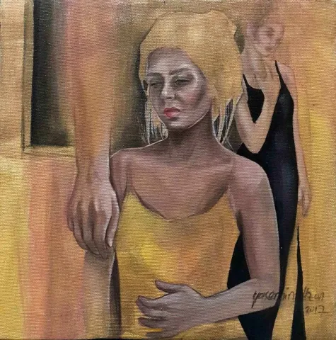 YASEMİN UZUN — “Kara Tahta”, 2017 "Kara Tahta" eseri YASEMİN UZUN tarafından 2017 yılında 25x25 cm ölçülerinde Tuval üzeri yağlı boya tekniği ile yapılmıştır.