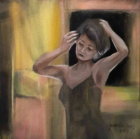 YASEMİN UZUN — “Kara Tahta”, 2017 "Kara Tahta" eseri YASEMİN UZUN tarafından 2017 yılında 25x25 cm ölçülerinde Tuval üzeri yağlı boya tekniği ile yapılmıştır.