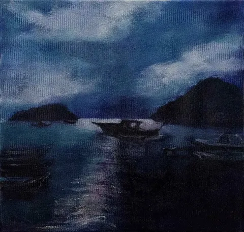 NESLİHAN RUGANCI — “isimsiz”, 2017 "isimsiz" eseri NESLİHAN RUGANCI tarafından 2017 yılında 25x25 cm ölçülerinde Tuval üzeri akrilik boya tekniği ile yapılmıştır.