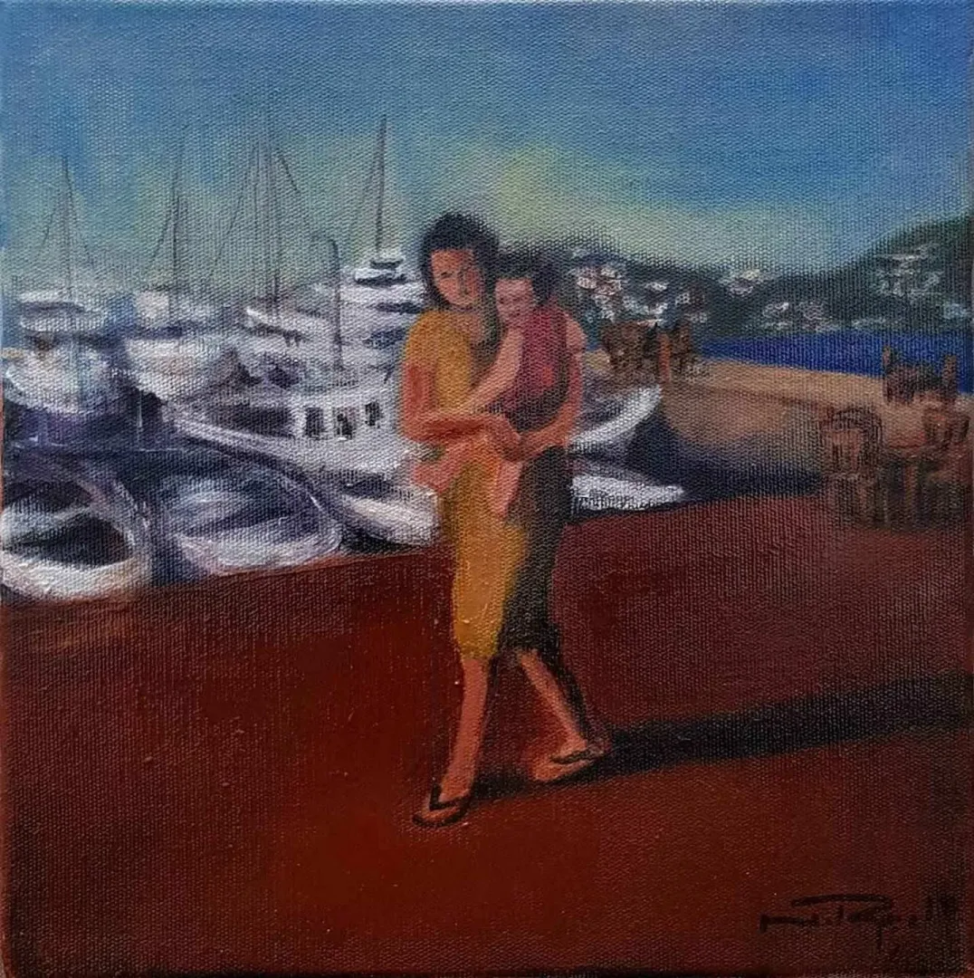 yakınlaştır "isimsiz" eseri NESLİHAN RUGANCI tarafından 2017 yılında 25x25 cm ölçülerinde Tuval üzeri akrilik boya tekniği ile yapılmıştır.