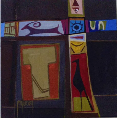 MEHMET YÜCEL — “isimsiz”, 2017 "isimsiz" eseri MEHMET YÜCEL tarafından 2017 yılında 25x25 cm ölçülerinde Tuval üzeri akrilik boya tekniği ile yapılmıştır.