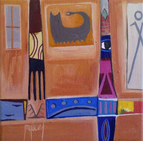 MEHMET YÜCEL — “isimsiz”, 2017 "isimsiz" eseri MEHMET YÜCEL tarafından 2017 yılında 25x25 cm ölçülerinde Tuval üzeri akrilik boya tekniği ile yapılmıştır.