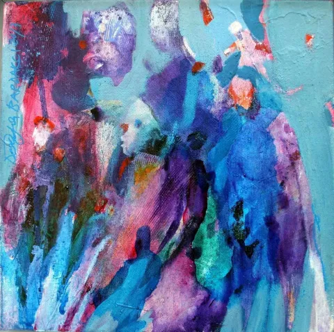 DERYA BARDAKÇI — “isimsiz”, 2017 "isimsiz" eseri DERYA BARDAKÇI tarafından 2017 yılında 25x25 cm ölçülerinde Tuval üzeri akrilik boya tekniği ile yapılmıştır.