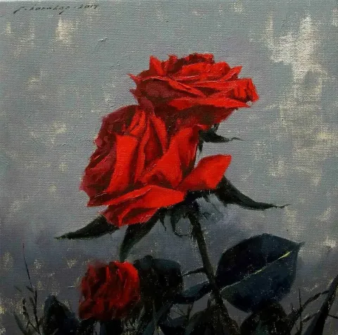 FATİH KARAKAŞ — “isimsiz”, 2017 "isimsiz" eseri FATİH KARAKAŞ tarafından 2017 yılında 25x25 cm ölçülerinde Tuval üzeri yağlı boya tekniği ile yapılmıştır.