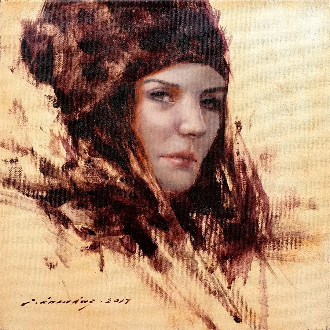 "isimsiz" eseri FATİH KARAKAŞ tarafından 2017 yılında 25x25 cm ölçülerinde Tuval üzeri yağlı boya tekniği ile yapılmıştır.
