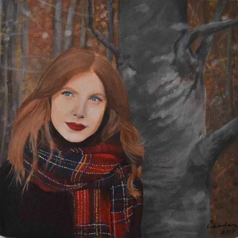 ÖZLEM KARA — “isimsiz”, 2017 "isimsiz" eseri ÖZLEM KARA tarafından 2017 yılında 25x25 cm ölçülerinde Tuval üzeri yağlı boya tekniği ile yapılmıştır.