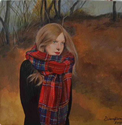ÖZLEM KARA — “isimsiz”, 2017 "isimsiz" eseri ÖZLEM KARA tarafından 2017 yılında 25x25 cm ölçülerinde Tuval üzeri yağlı boya tekniği ile yapılmıştır.