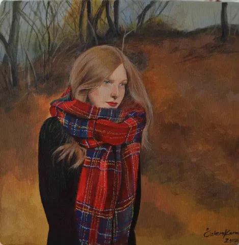 ÖZLEM KARA — “isimsiz”, 2017 "isimsiz" eseri ÖZLEM KARA tarafından 2017 yılında 25x25 cm ölçülerinde Tuval üzeri yağlı boya tekniği ile yapılmıştır.