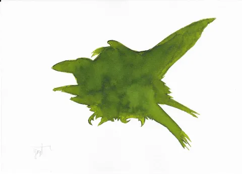 "Kargalar" eseri YİĞİT ALTIPARMAKOĞULLARI tarafından 2013 yılında 15x21 cm ölçülerinde Kağıt üzeri Ekolin tekniği ile yapılmıştır.