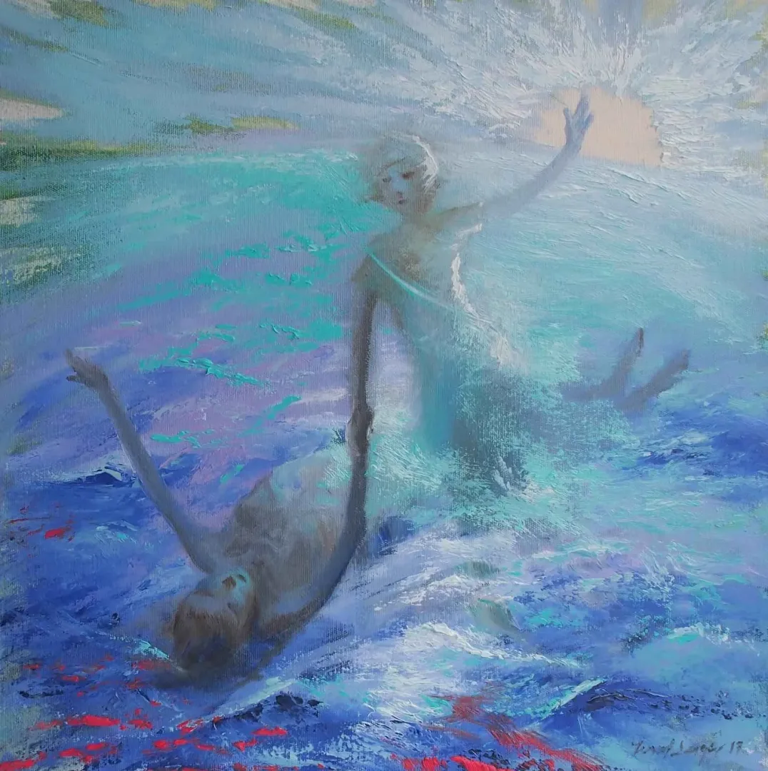 "isimsiz" eseri YUSUF ŞENGÜR tarafından 2017 yılında 40x40 cm ölçülerinde Tuval üzeri yağlı boya tekniği ile yapılmıştır.