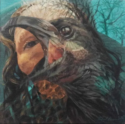 "Bilinç Katmanları" eseri ZUHAL BAYSAR tarafından 2016 yılında 25x25 cm ölçülerinde Tuval üzeri yağlı boya tekniği ile yapılmıştır.