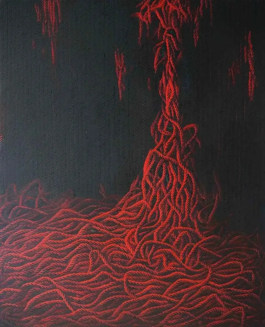 yakınlaştır "Sesler ve İzler" eseri AHMET YEŞİL tarafından 2018 yılında 160x120 cm ölçülerinde Tuval üzeri yağlı boya tekniği ile yapılmıştır.