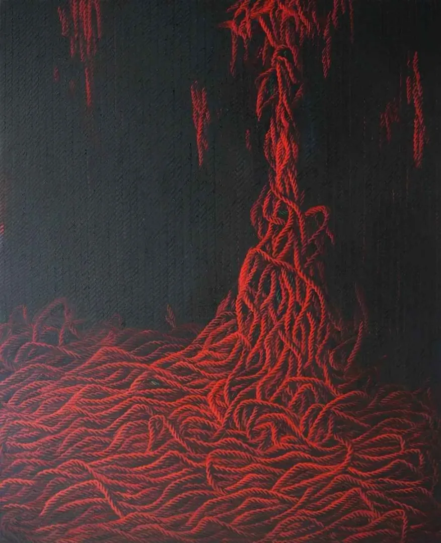 yakınlaştır "Sesler ve İzler" eseri AHMET YEŞİL tarafından 2018 yılında 160x120 cm ölçülerinde Tuval üzeri yağlı boya tekniği ile yapılmıştır.