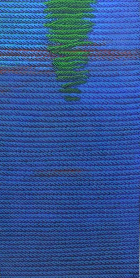"Sesler ve İzler" eseri AHMET YEŞİL tarafından 2018 yılında 120x60 cm ölçülerinde Tuval üzeri yağlı boya tekniği ile yapılmıştır.