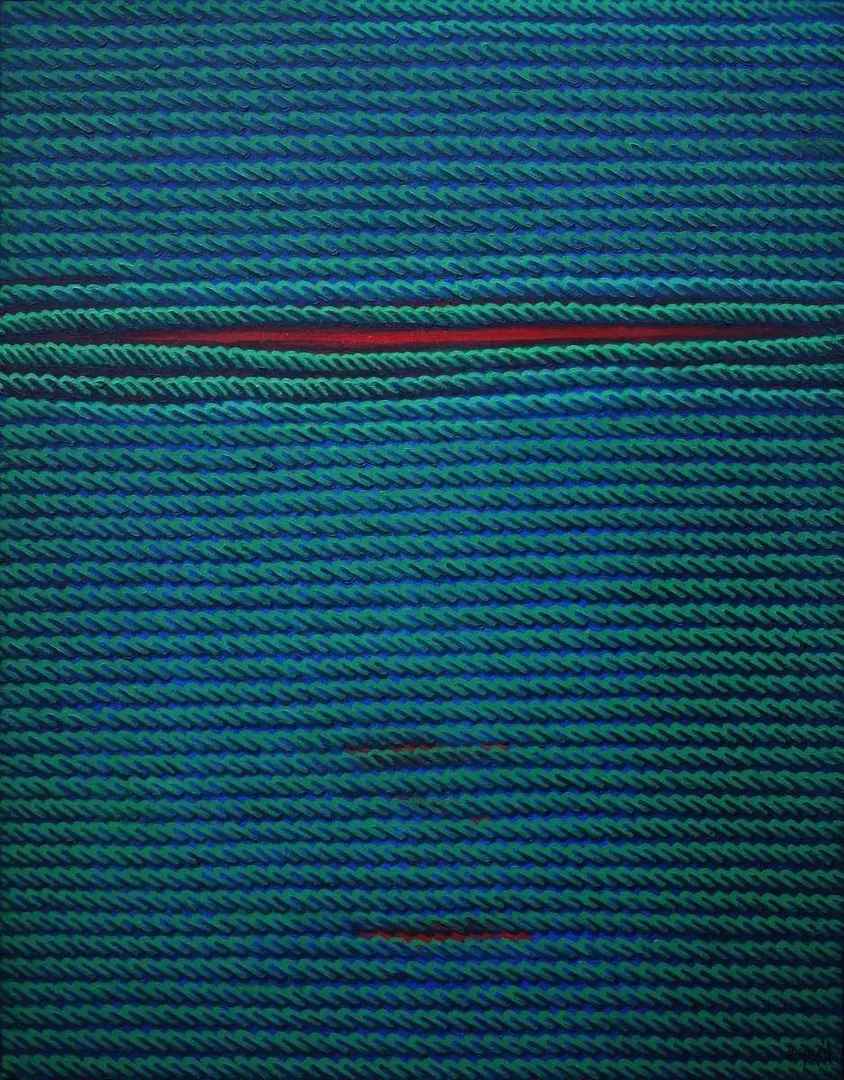 yakınlaştır "Tarihsiz Günlükler" eseri AHMET YEŞİL tarafından 2016 yılında 90x70 cm ölçülerinde Tuval üzeri yağlı boya tekniği ile yapılmıştır.