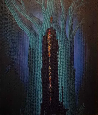 Bu eser AHMET YEŞİL tarafından 120x100 cm ölçülerinde Tuval üzeri yağlı boya tekniği ile yapılmıştır.