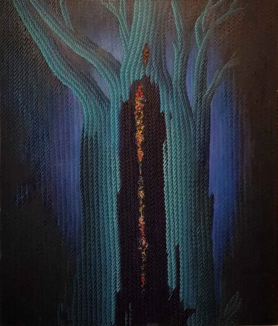 Bu eser AHMET YEŞİL tarafından 120x100 cm ölçülerinde Tuval üzeri yağlı boya tekniği ile yapılmıştır.