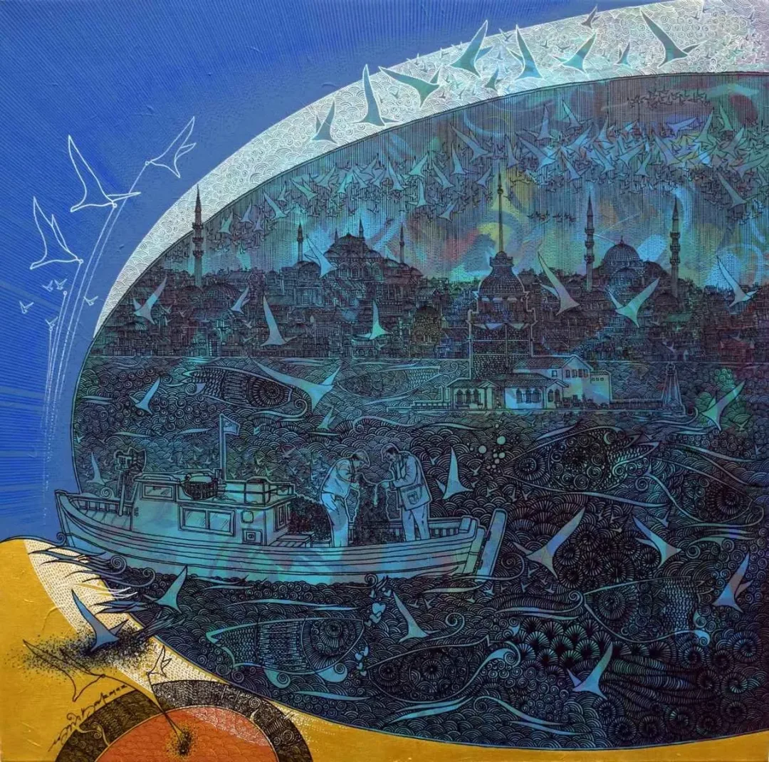 ENGİN KORKMAZ — 2018 Bu eser ENGİN KORKMAZ tarafından 2018 yılında 60x60 cm ölçülerinde Tuval üzeri akrilik boya tekniği ile yapılmıştır.