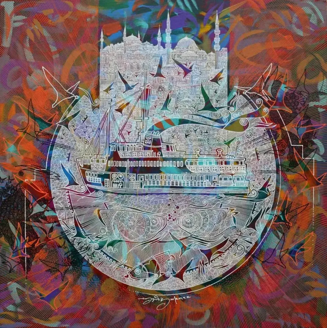 ENGİN KORKMAZ — 2018 Bu eser ENGİN KORKMAZ tarafından 2018 yılında 60x60 cm ölçülerinde Tuval üzeri akrilik boya tekniği ile yapılmıştır.
