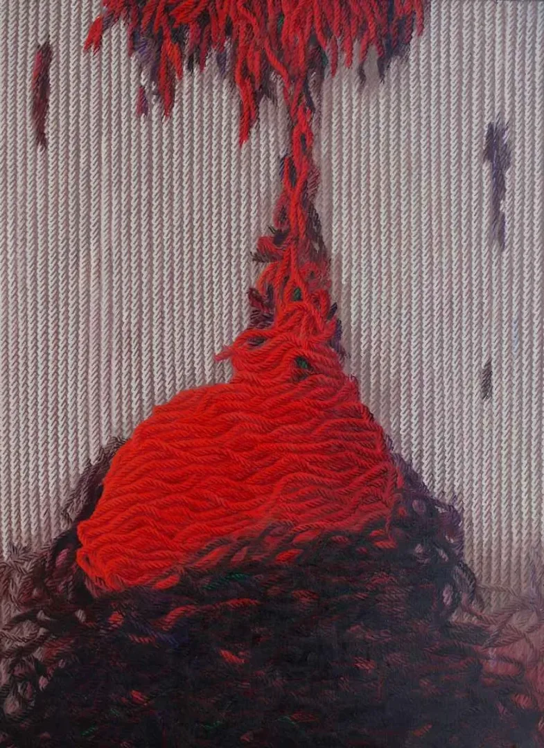 yakınlaştır "Sesler ve İzler" eseri AHMET YEŞİL tarafından 2018 yılında 150x120 cm ölçülerinde Tuval üzeri yağlı boya tekniği ile yapılmıştır.