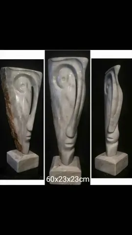 Bu eser DİNÇER GÜNGÖRÜR tarafından 60x23x23 cm ölçülerinde Mermer tekniği ile yapılmıştır.