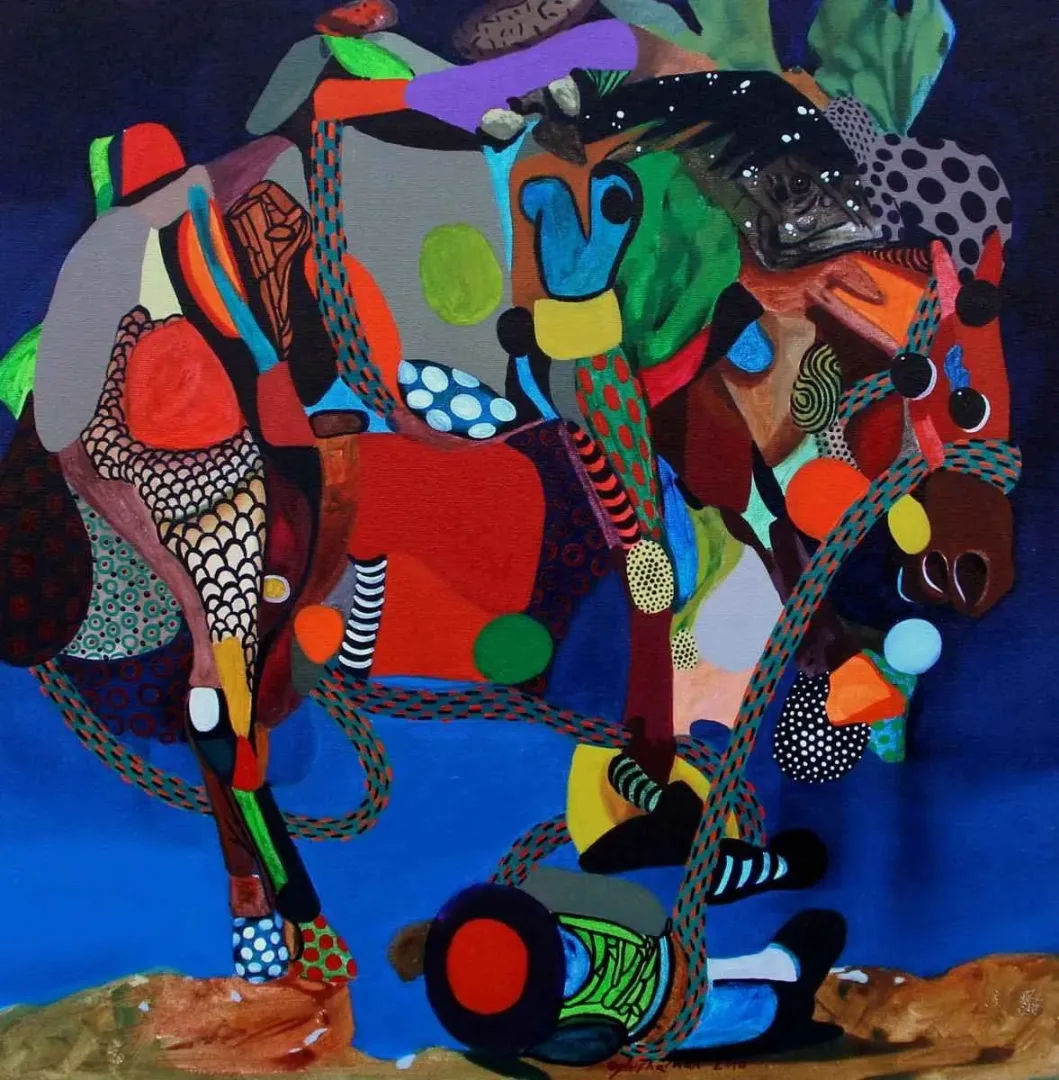 LEVENT OYLUÇTARHAN — 2018 Bu eser LEVENT OYLUÇTARHAN tarafından 2018 yılında 60x60 cm ölçülerinde Tuval üzeri yağlı boya tekniği ile yapılmıştır.
