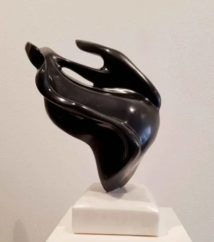 Bu eser DEMET KAYA tarafından 2018 yılında 39x28x18 cm ölçülerinde Serpantin tekniği ile yapılmıştır.