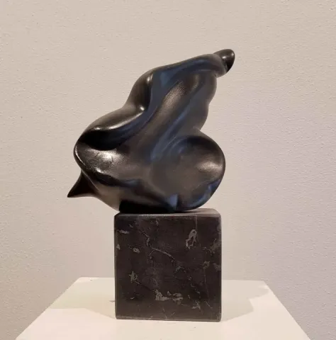 Bu eser DEMET KAYA tarafından 2018 yılında 30x17x11 cm ölçülerinde Serpantin tekniği ile yapılmıştır.