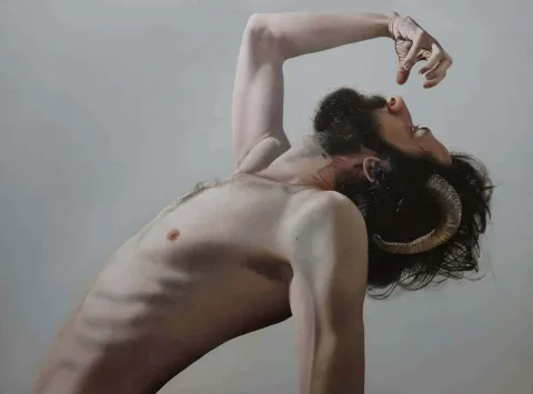 EMRAH EMİR — “Hyperionın Feryadı”, 2018 "Hyperionın Feryadı" eseri EMRAH EMİR tarafından 2018 yılında 90x120 cm ölçülerinde Tuval üzeri yağlı boya tekniği ile yapılmıştır.
