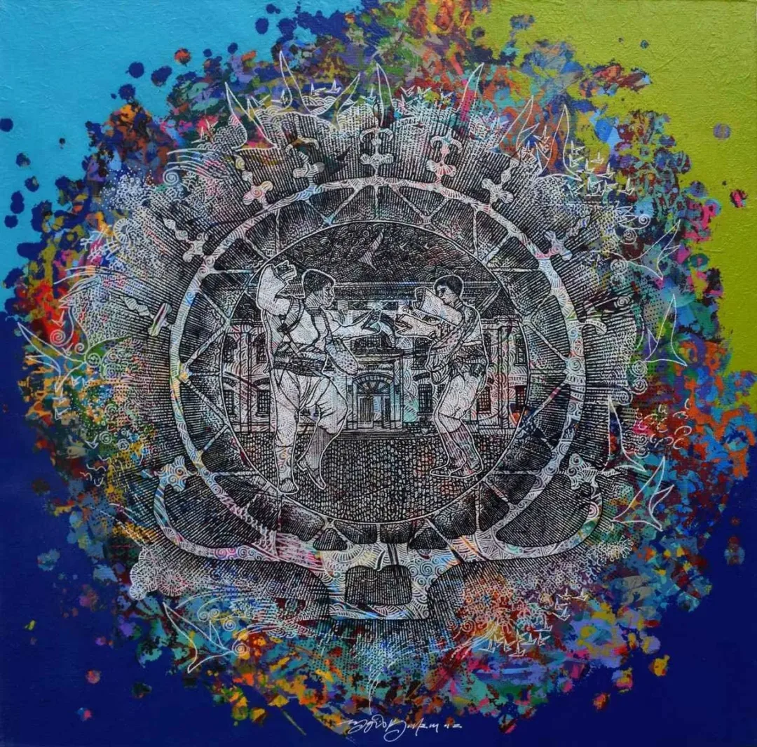 ENGİN KORKMAZ — 2018 Bu eser ENGİN KORKMAZ tarafından 2018 yılında 60x60 cm ölçülerinde Tuval üzeri akrilik boya tekniği ile yapılmıştır.