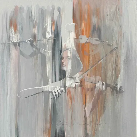 HAKAN ERASLAN tarafından 2018 yılında 60x60 cm ölçülerinde Tuval üzeri akrilik boya tekniği ile yapılmıştır.