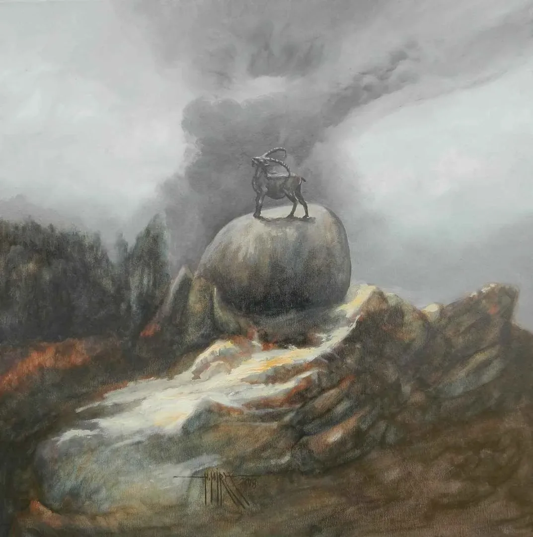 HASAN MİRZA — 2018 Bu eser HASAN MİRZA tarafından 2018 yılında 60x60 cm ölçülerinde Tuval üzeri yağlı boya tekniği ile yapılmıştır.
