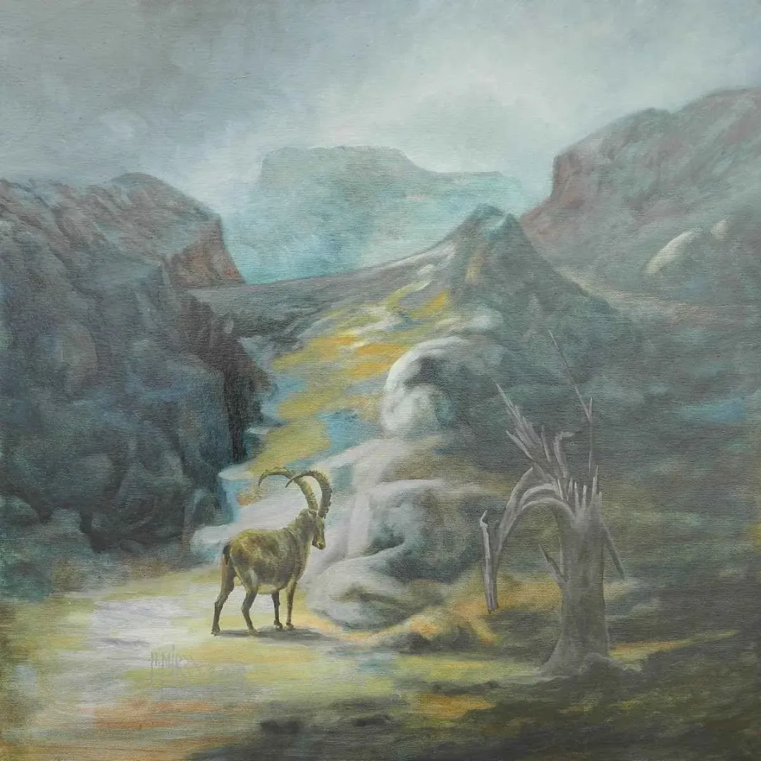 HASAN MİRZA — 2018 Bu eser HASAN MİRZA tarafından 2018 yılında 60x60 cm ölçülerinde Tuval üzeri yağlı boya tekniği ile yapılmıştır.