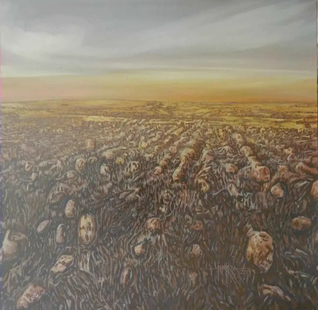 HASAN MİRZA — 2018 Bu eser HASAN MİRZA tarafından 2018 yılında 60x60 cm ölçülerinde Tuval üzeri yağlı boya tekniği ile yapılmıştır.