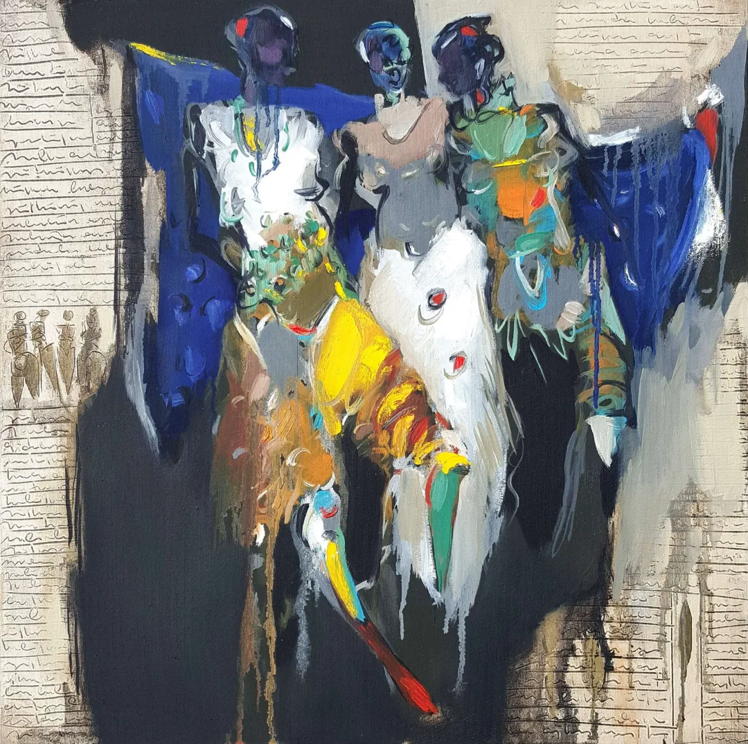 "İsimsiz" eseri NURETTİN AKKAYA tarafından 2018 yılında 60x60 cm ölçülerinde Tuval üzeri yağlı boya tekniği ile yapılmıştır.