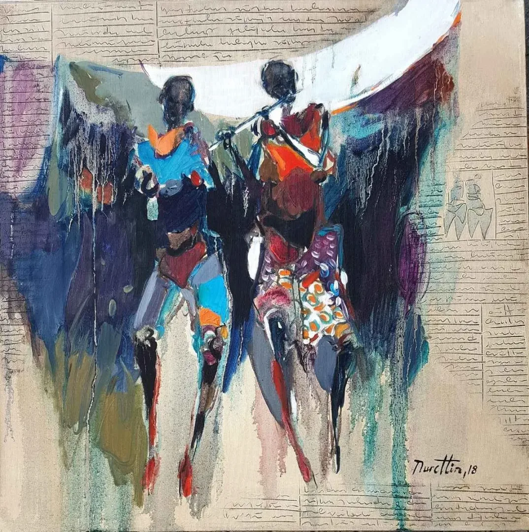 NURETTİN AKKAYA — 2018 Bu eser NURETTİN AKKAYA tarafından 2018 yılında 60x60 cm ölçülerinde Tuval üzeri yağlı boya tekniği ile yapılmıştır.
