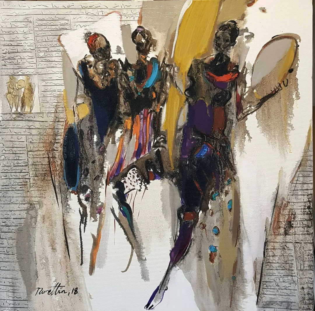 "İsimsiz" eseri NURETTİN AKKAYA tarafından 2018 yılında 60x60 cm ölçülerinde Tuval üzeri yağlı boya tekniği ile yapılmıştır.