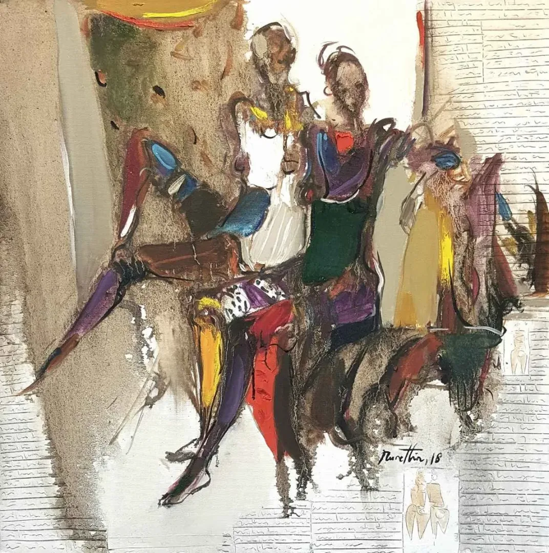 NURETTİN AKKAYA — 2018 Bu eser NURETTİN AKKAYA tarafından 2018 yılında 60x60 cm ölçülerinde Tuval üzeri yağlı boya tekniği ile yapılmıştır.
