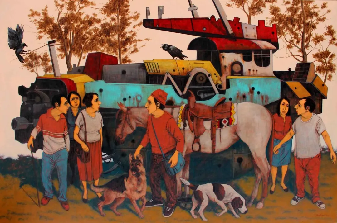 ORHAN UMUT — 2018 Bu eser ORHAN UMUT tarafından 2018 yılında 200x300 cm ölçülerinde Tuval üzeri akrilik boya tekniği ile yapılmıştır.