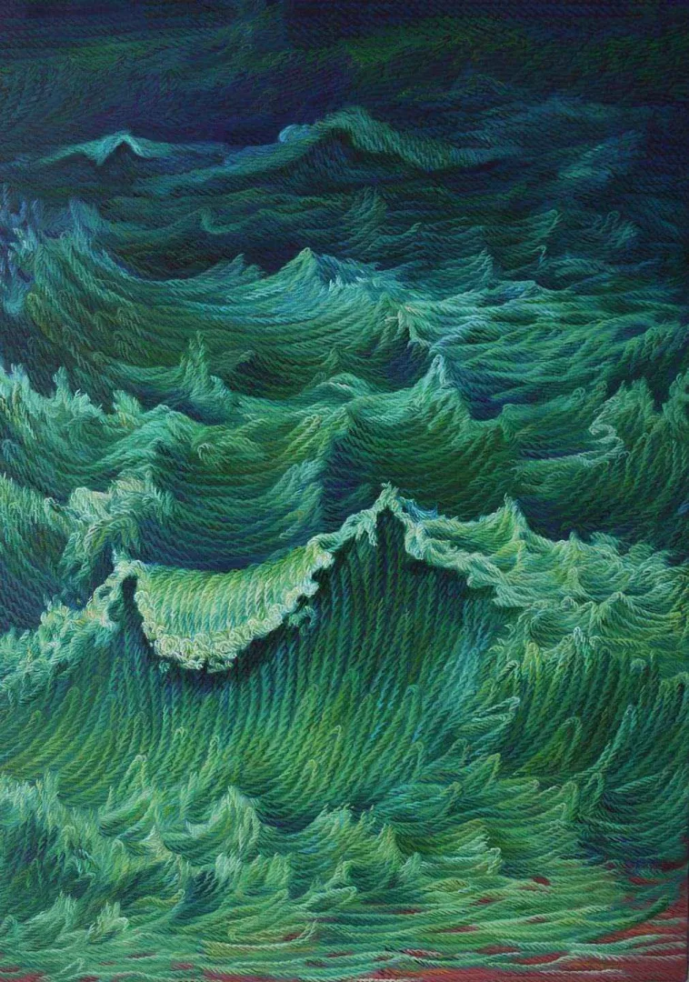 yakınlaştır "Coşku ve Tutkular" eseri AHMET YEŞİL tarafından 2018 yılında 150x110 cm ölçülerinde Tuval üzeri yağlı boya tekniği ile yapılmıştır.