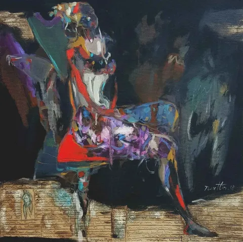 NURETTİN AKKAYA — 2018 Bu eser NURETTİN AKKAYA tarafından 2018 yılında 60x60 cm ölçülerinde Tuval üzeri yağlı boya tekniği ile yapılmıştır.