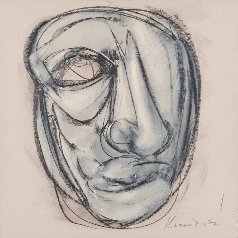 ALİ HERİSCHİ — “Portre”, 2018 "Portre" eseri ALİ HERİSCHİ tarafından 2018 yılında 60x60 cm ölçülerinde Karışık teknik tekniği ile yapılmıştır.