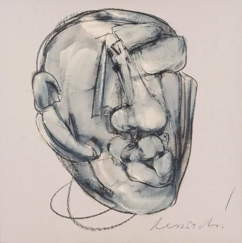 ALİ HERİSCHİ — “Portre”, 2018 "Portre" eseri ALİ HERİSCHİ tarafından 2018 yılında 60x60 cm ölçülerinde Karışık teknik tekniği ile yapılmıştır.