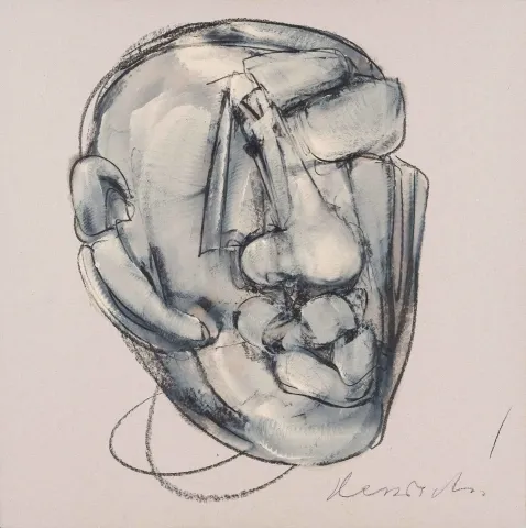 ALİ HERİSCHİ — “Portre”, 2018 "Portre" eseri ALİ HERİSCHİ tarafından 2018 yılında 60x60 cm ölçülerinde Karışık teknik tekniği ile yapılmıştır.