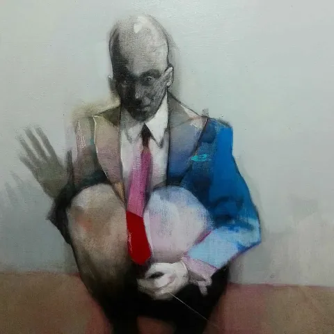 Bu eser ERCAN AYÇİÇEK tarafından 2018 yılında 60x60 cm ölçülerinde Tuval üzeri akrilik boya tekniği ile yapılmıştır.